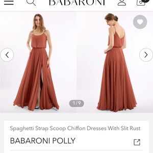 Babaroni Rust Polly Dress